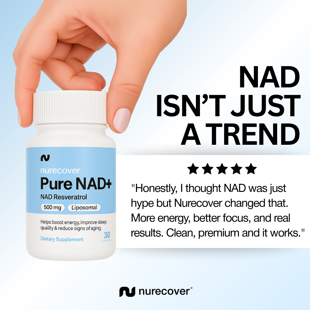 Nurecover® Pure NAD+ con Resveratrol 500mg Cápsulas