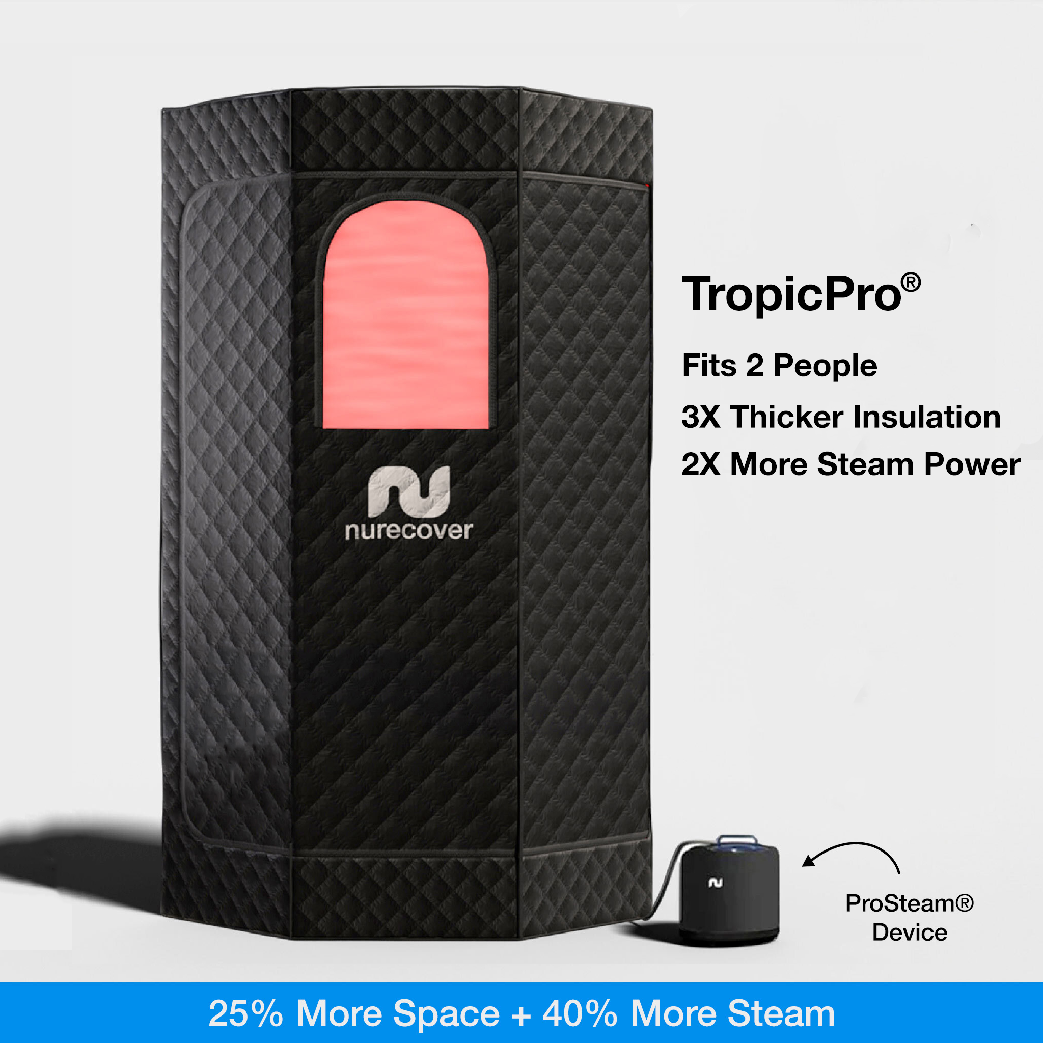 Sauna de vapor doméstica nurecover Tropic