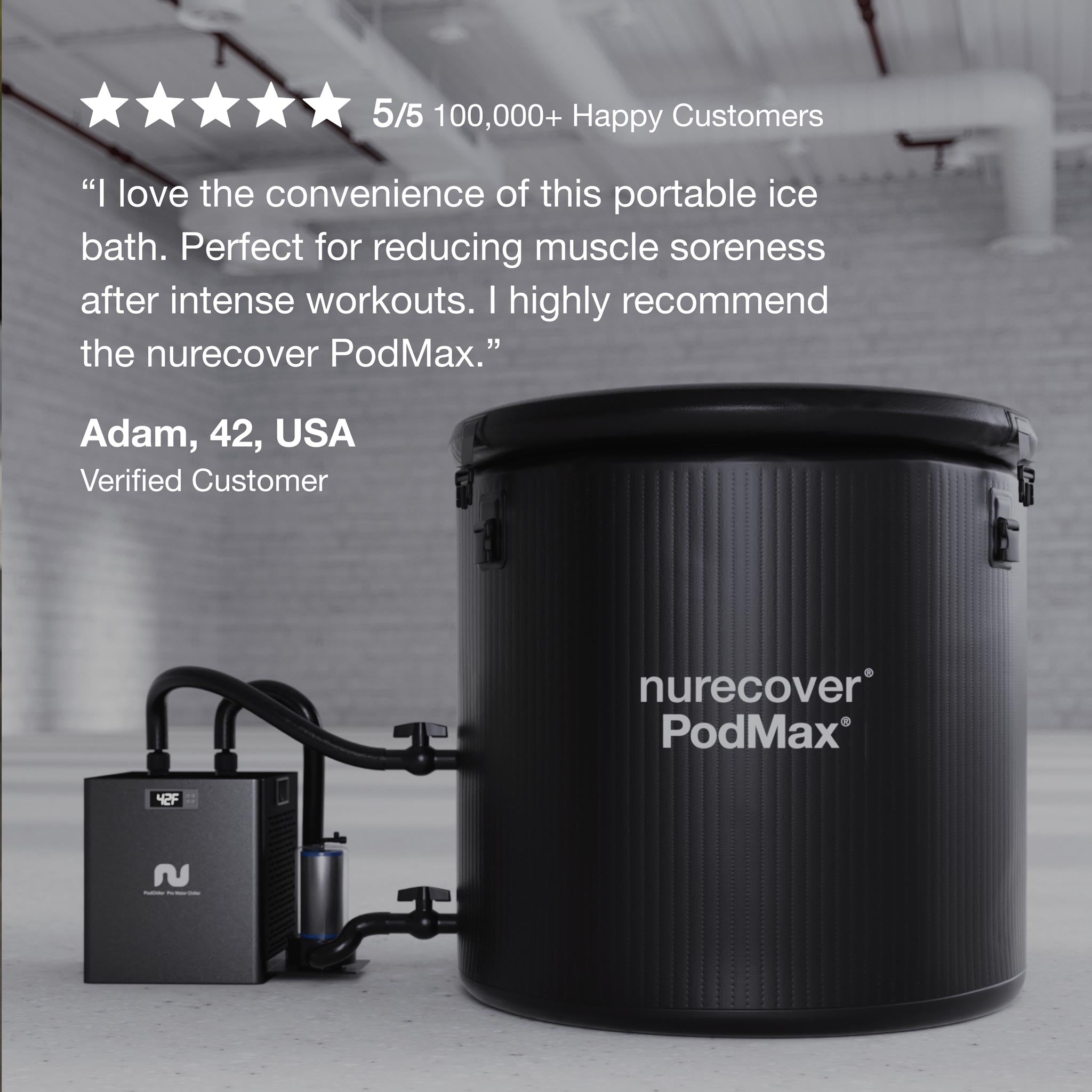 nurecover PodMax Portable Ice Bath